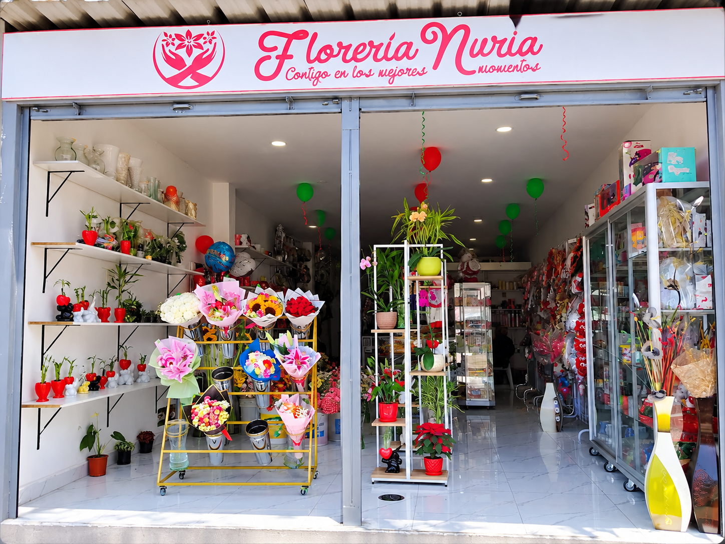 Fachada del local de Florería Nuria