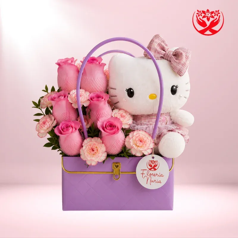 Arreglo Encanto Lavanda & Hello Kitty